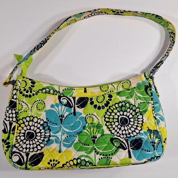 Vera Bradley Cassidy Limes Up Floral Shoulder Bag Purse NWOT - Picture 2 of 5